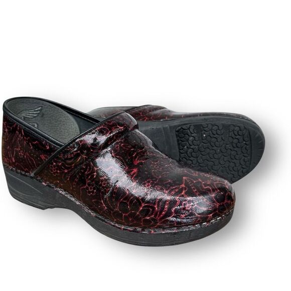 Dansko XP 2.0 Women's Clogs Size 9 Multicolor Snake Skin Look EU 40 - Picture 1 of 16